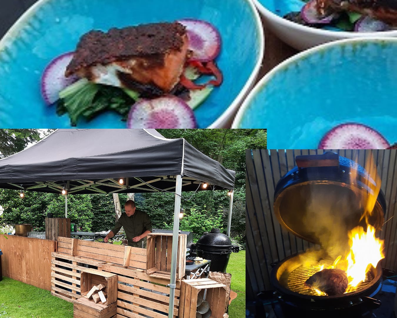 Barbecue foto's voor een tuin barbecue bruiloft bedrijfsfeest