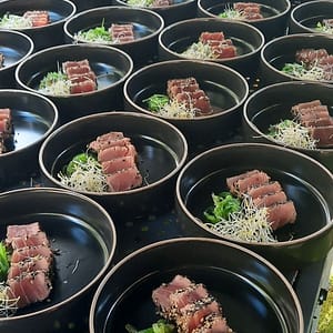 Tataki van tonijn en wakame